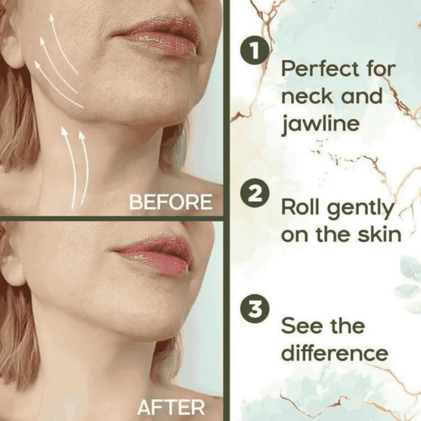 Jade Roller & Gua Sha Set – Face Massager for Wrinkles & Puffiness